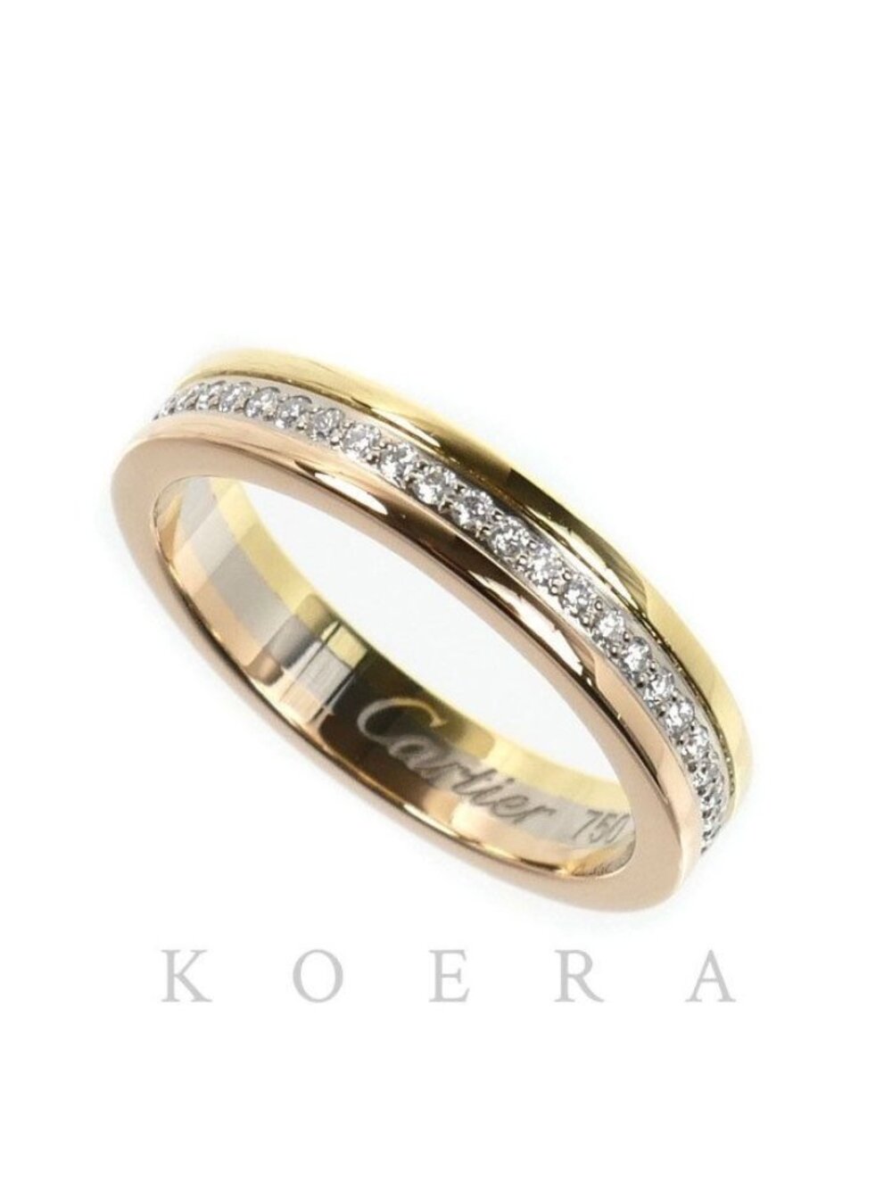 Cartier 18k Yellow Gold Vendome Louis Ring Diamond